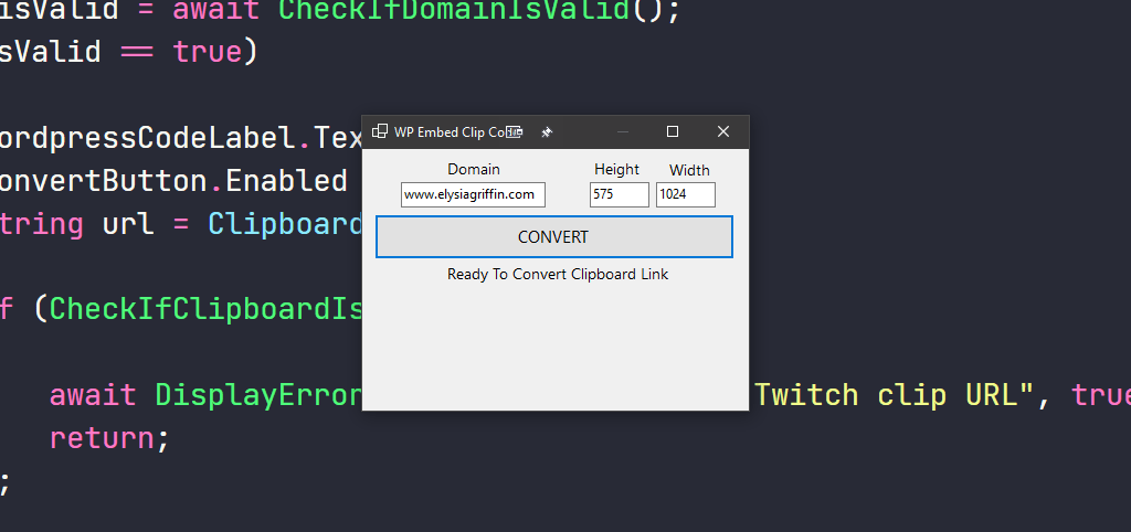 Tiny utility tool I made to covert links into WP friendly embed video code to add to WordPress